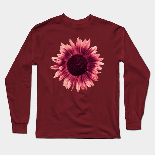 Pink Sunflower Long Sleeve T-Shirt by Fellball